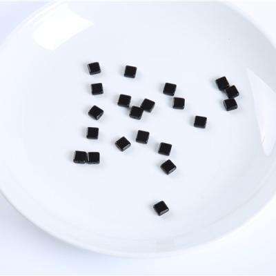 China Latest Small Tiny Beads Jewelry In Designs 4mm 6mm Natural Black 8mm Cube Service Wholesale Shape Making Beads for sale