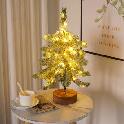 China Light Warm White Copper Wire LED Tree Lamp Bonsai Tree Table Top Spirit Fairy Night Light for Christmas Shop Home Decoration for sale