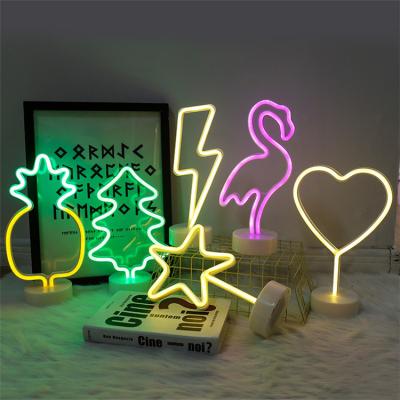 China Sight Neon Lights Birthday Gift Room Decoration USB Night Light with Bettery Powered Light for Kids Bedroom Home Party Shop Restaurant Table for sale