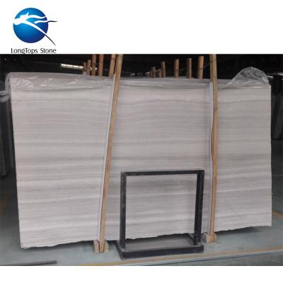 China Modern Chinese White Marble Tile White Wooden Marble Dolomite Serpegiante Wood Color For Docation for sale