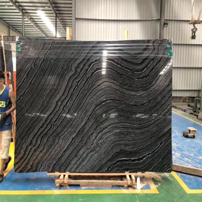 China Modern wholesale black marble honed africa price black aziza marble marble for sale