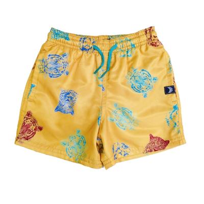 China Breathable Kids Swimwear Animal Printed Tiger Lined Mesh Board Shorts For Boys And Men Customs Swim Trunk for sale