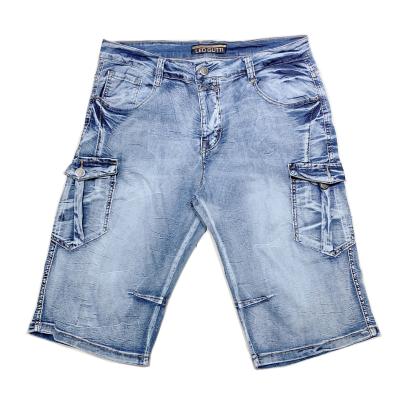 China Custom Men's Summer Denim Casual Cargo Shorts Breathable Shorts Cotton Jeans For Men for sale