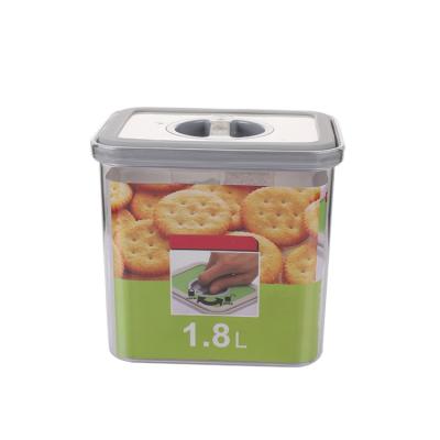 China BPA Free Preservation Kitchen Freshness Box Transparent Airtight Plastic Food Storage Containers for sale