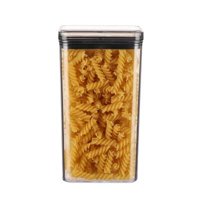 China Freshness Preservation Household Food Grade 1.3L BPA Free Airtight Square Plastic Container For Storage for sale