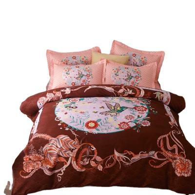 China Cotton Washable Nondisposable Elegant Skin Friendly Comfortable Breathable Cotton Bedding Four Piece Set for sale