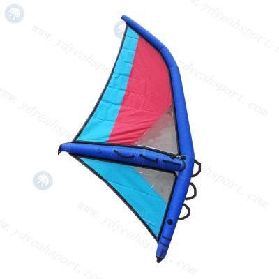 China Nylon Fabric Inflatable Windsurfing Sail For All Ages Beginner Wind Surf Kite Sail for sale