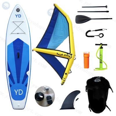 China PVC EVA Windsurf Inflatable Boom Board Plus Inflatable Sail for sale