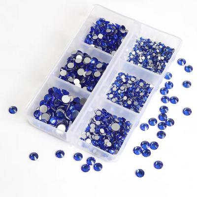 China Hot Selling Diy Rhinestones Rhinestones Nail Art Decorations Crystal Glass Grids Rhinestones Kit For Nail Art DIY 6 for sale