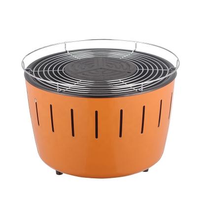 China Easily Assembled Portable BBQ Charcoal Grill Charcoal Grill Orange Portable BBQ Grill Stove for sale