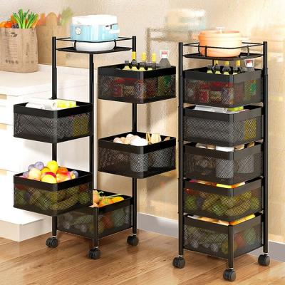 China Viable Hot Sales Kitchen Rack Shelf, 360 Degree Rotating Storage Rack, Kitchen And Bathroom Storage for sale