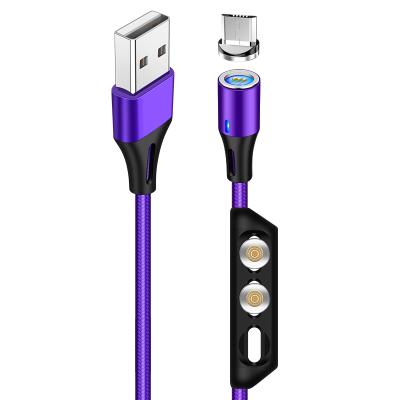 China Mobile Phone Etc.electronic New Product 2021 Style USB 3.0 Fast Charging Type C Data Cable USB-C Cable Nylon Braided Magnetic 3 In 1 USB Cable for sale