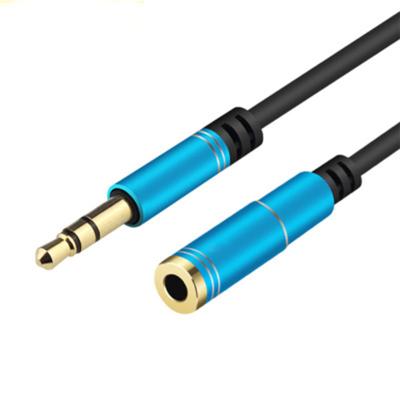 China HIFI Audio Speaker Mobile Phone Earphone Extension Cable 3.5mm Male To Female Transfer Extend Computer Stereo Audio Cable 1/2/5m for sale