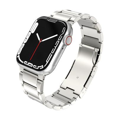 China Unique Design For Apple Titanium Watch Band Premium Stainless Steel Strap Metal Smart Watch Band For IWatch 1/2/3/4/5 Series for sale