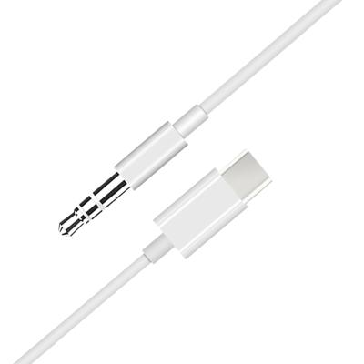 China For the aux cable. iPod USB-C to 3.5mm Cord Car Audio Auxin Adapter Stereo Speaker Jack Wire Plug Attach Jack Audio Nylon Cable for sale