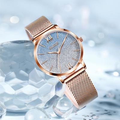 China 2020 net HOT high-end custom starry sky date luxury female watches automatic full watches elegant dress quartz wristwatch women for sale