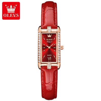 China Water Resistant Olevs 6623 Luxury Gifts For Women Set Sports Fashion Customized Waterproof Diamond Leather Ladies Watch Quartz Watches for sale