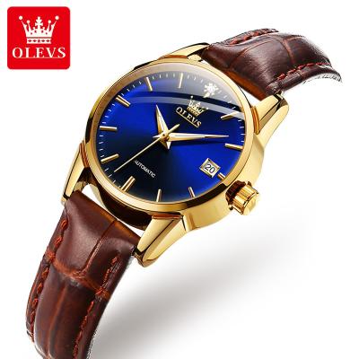 China Auto Date OLEVS or OEM Logo Private Label Luxury Wristwatch Movement Custom Chronograph Automatic Women's Mechanical Wristwatch for sale