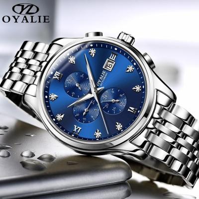 China Brand OYALIE Luxury Automatic Mechanical Wristwatch Watch Men's Automatic Mechanical Wrist Watch Clock Fashion High Quality Stainless Steel Men Watch for sale