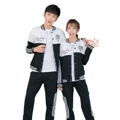 China Breathable casual/sweat-wicking designs/breathable high quality casual sportswear school uniform for boys and girls for sale