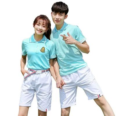 China Casual/Sweat-wicking/Breathable/Pleated Skirt/Polo Sports Set Casual Polo Shirts School Uniform Breathable Summer Suit For Girls And Boys for sale