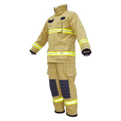 China Other Firefighter Suit Fire Resistant Apparel For Fireman High Temperature Resistance Structural Fire Fighting Suit for sale