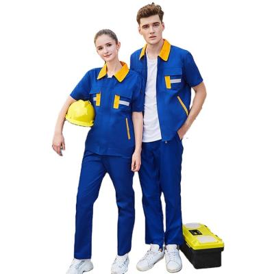 China Best Visibility Quick Dry High Quality Reflective Short Sleeve Safety Work Coveralls Suit for sale