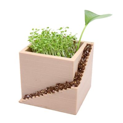 China Dropshipping eco-friendly 2021 wholesale mini wall flower potted plant wooden indoor flower pots for sale