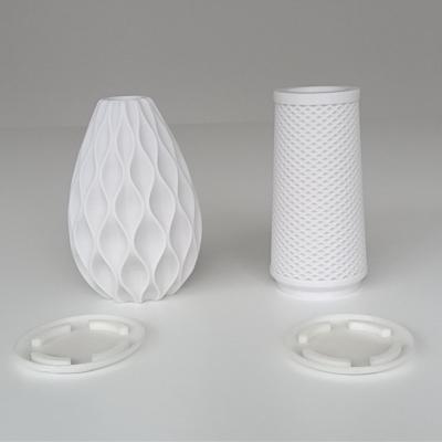 China degradable 3d printed oem dropshipping premium quality simulated ceramic nordic pla vases wedding flower pots for sale