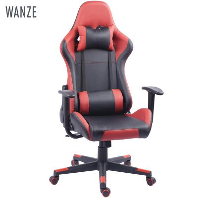 China Ergonomic Slipcovered PU Leather Gaming Chair Swivel Computer Gaming Chair For Girls Gamer Gamer With Headrest&Lumbar Support for sale