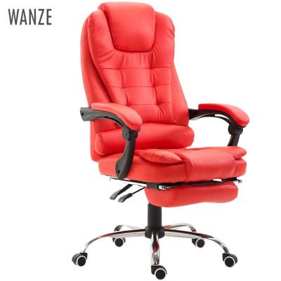 China Hot Selling Leather Ergonomic Office Chair Adjustable Computer Chair Slipcovered Stain Height Computer Chair for sale