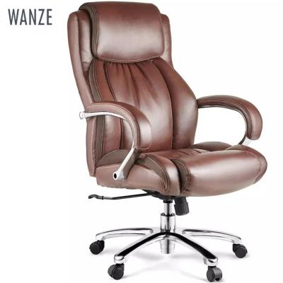 China Executive Office Chair PU Leather Ergonomic Computer Chair Back Rotating Home Office High Swivel Office Chairs for sale