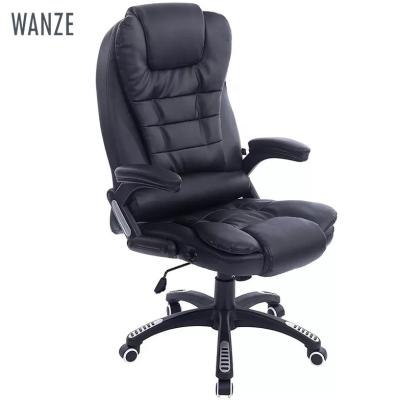 China Ergonomic High PU Leather Computer Chair Home Office Massage Swivel Office Chair Executive Office Back Chair for sale