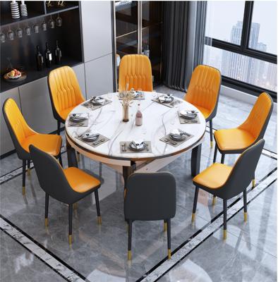 China Restaurant Furniture Metal Dining Set Convertible Dining Table Set for sale