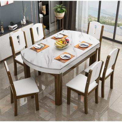 China Convertible Luxury Modern Restaurant Kitchen Dining Table for sale