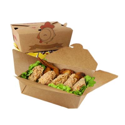 China Wholesale Eco-Friendly Recyclable Disposable Salad Fruit Paper Packaging Lunch Packing Takeout Box With Lids For Restaurant for sale