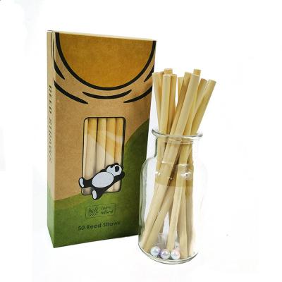 China 2020 Hot Sale Drinking 30cm Environmental Biodegradable Reed Drinking Straw for sale