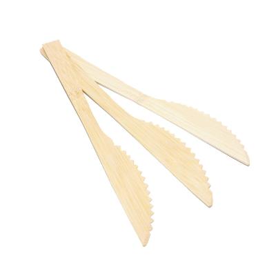 China Compostable Disposable High Quality Bamboo Knife Fork Spoon Set Bamboo Cutlery Set for sale