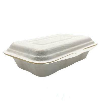 China Biodegradable Eco Friendly Sugar Cane Take Out Fast Food Containers Biodegradable Packaging for sale