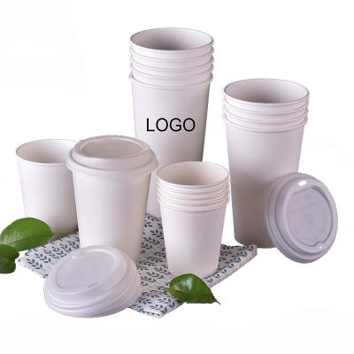 China Togo Recyclable Disposable Cup Hot Coffee PLA Paper Cups With Logo Customized for sale