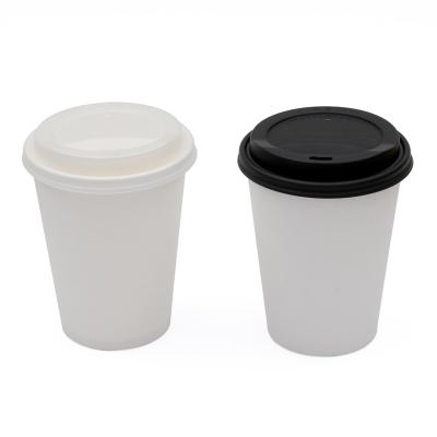 China Disposable Biodegradable Disposable Pla Coated Paper Takeaway Coffee Cups With Lids for sale