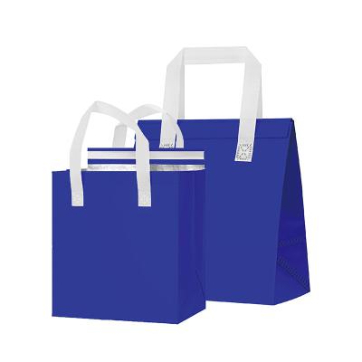 China Wholesale Nonwoven Fabric Folding Tote Non Woven Shopping Nonwoven PP Bags With Magic Sticker Zipper for sale