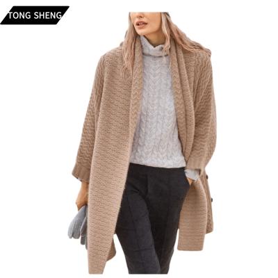 China 100% Cashmere Casual Overcoat Winter Merino Wool Anti-Wrinkle Woolen Casual Overcoat Women Alpaca Wool Cashmere Blend Coat For Women for sale