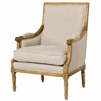 China Sofa Bed Living Room Use Antique Hand Carved Wood Chairs Fabric Home Armchair Furniture Occasional Chair for sale