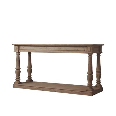 China Brown (Other) Design Living Room Sets Adjustable Antique Nature Wood Console Table for sale