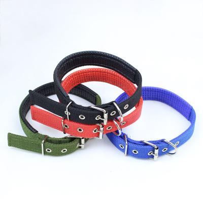 China 5 OEM Logo Adjustable Pet Blank Plain Custom Luxury Custom Nylon Dog Collar Viable for sale