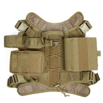 China Wholesale Serviceable Military Grade Heavy Duty German Shepherd Vest Pet 5 Large Tactical Dog Harness For Training for sale