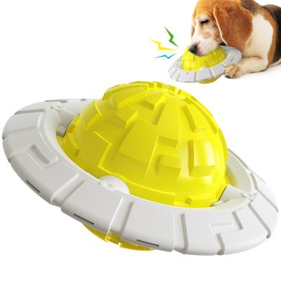 China Flying Disc Dog Bite Toy Outdoor Clean Teeth Pet Viable Interactive Toys for sale