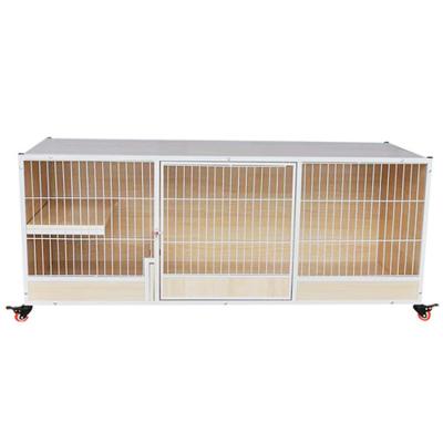 China Villa Dog Cat House Luxury Solid Wood Viable Display Case Breeding Adoptive Cage Delivery Room Cat House Breeding Cage for sale