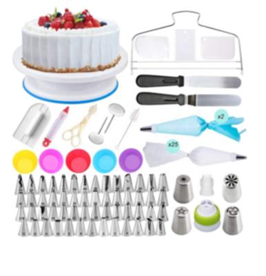 China Sustainable 106 Pcs Cake Decorating Tools Russian Cake Icing Nozzles Cake Supplies Set for sale